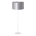 Duolla - Grīdas stāvlampa CANNES 1xE27/15W/230V d. 45 cm sudraba/balta