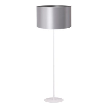 Duolla - Grīdas stāvlampa CANNES 1xE27/15W/230V d. 45 cm sudraba/balta