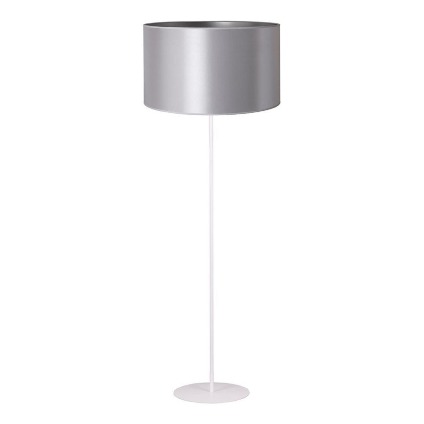 Duolla - Grīdas stāvlampa CANNES 1xE27/15W/230V d. 45 cm sudraba/balta