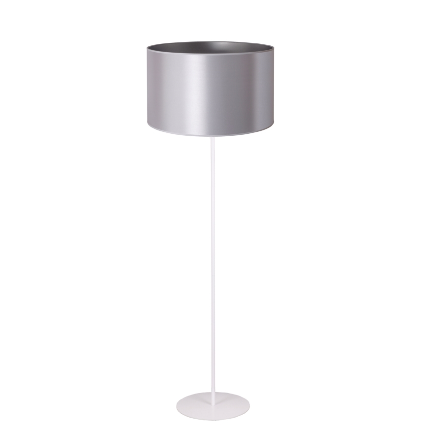 Duolla - Grīdas stāvlampa CANNES 1xE27/15W/230V d. 45 cm sudraba/balta