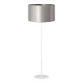 Duolla - Grīdas stāvlampa CANNES 1xE27/15W/230V d. 45 cm sudraba/balta