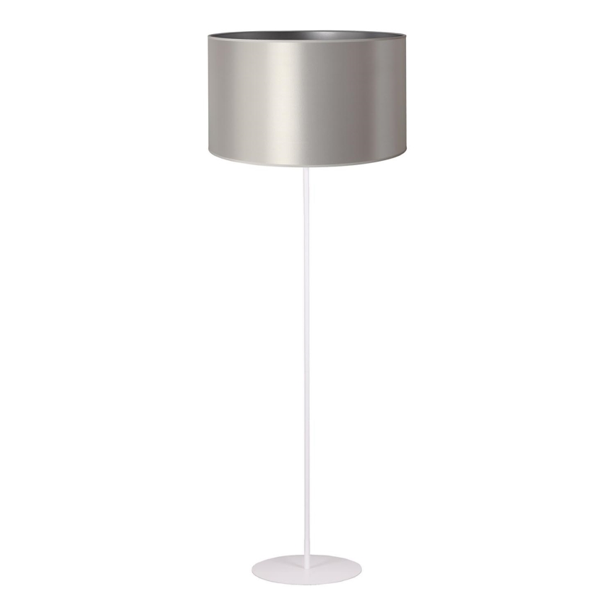 Duolla - Grīdas stāvlampa CANNES 1xE27/15W/230V d. 45 cm sudraba/balta
