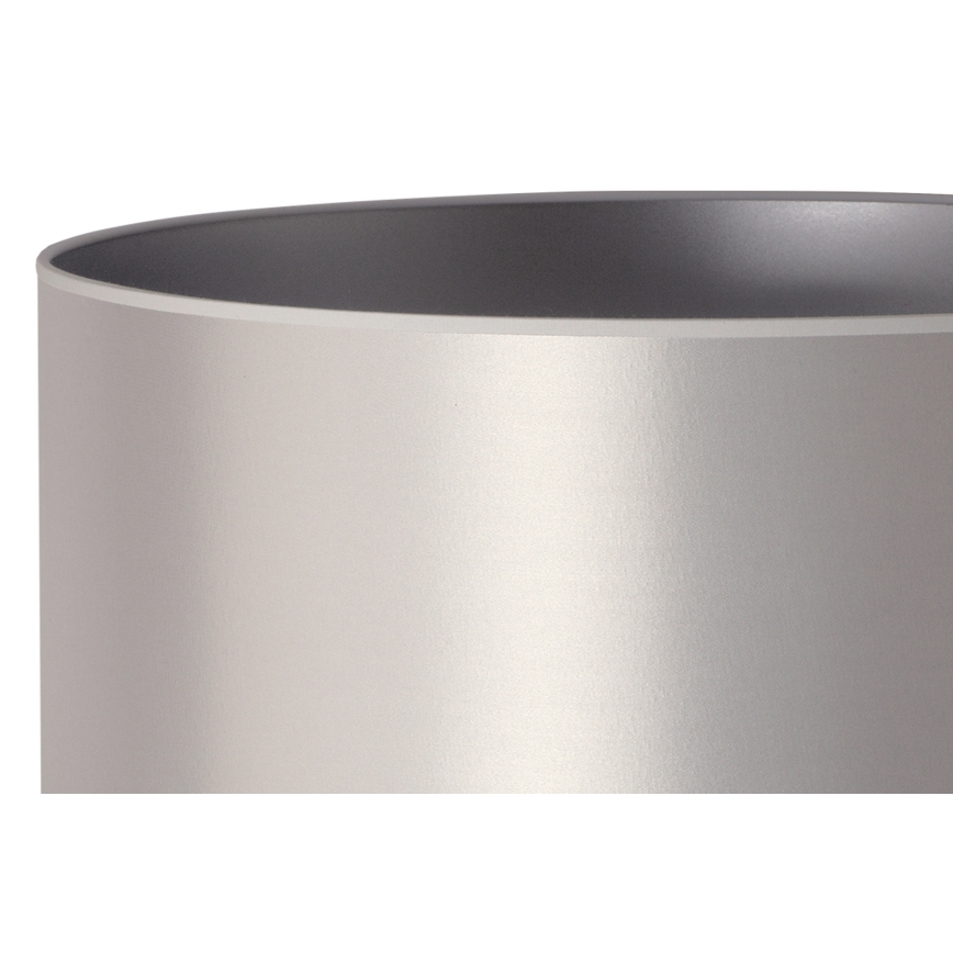 Duolla - Grīdas stāvlampa CANNES 1xE27/15W/230V d. 45 cm sudraba/balta