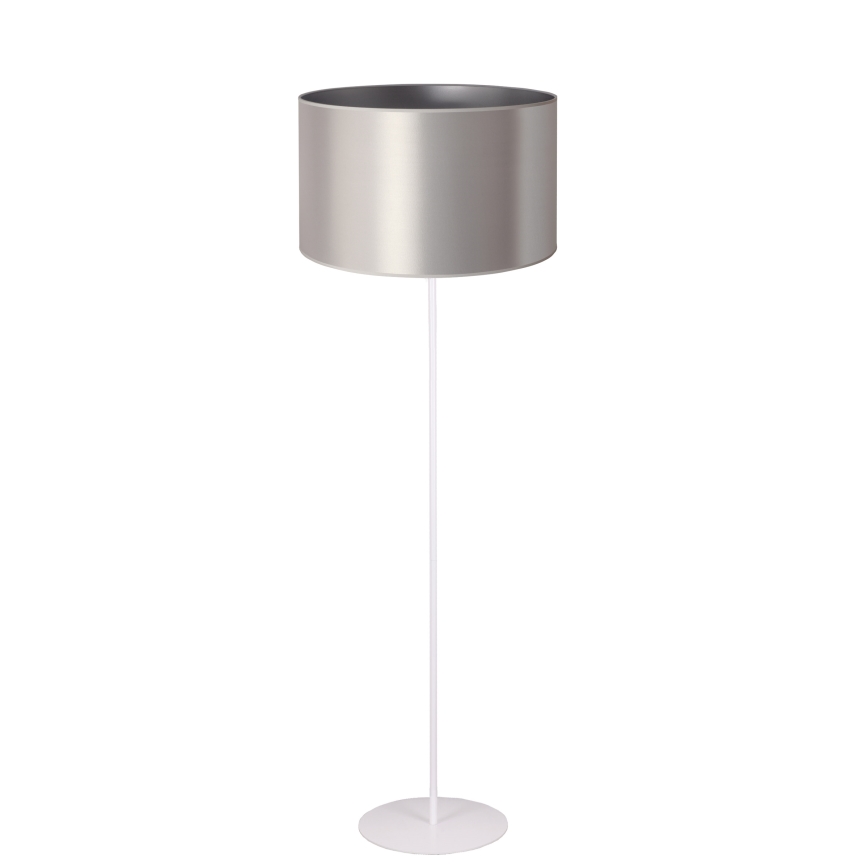 Duolla - Grīdas stāvlampa CANNES 1xE27/15W/230V d. 45 cm sudraba/balta
