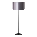 Duolla - Grīdas stāvlampa CANNES 1xE27/15W/230V d. 45 cm sudraba/melna
