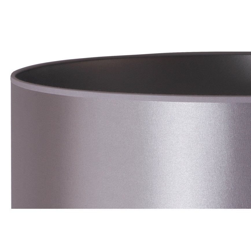 Duolla - Grīdas stāvlampa CANNES 1xE27/15W/230V d. 45 cm sudraba/melna