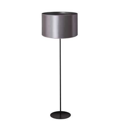 Duolla - Grīdas stāvlampa CANNES 1xE27/15W/230V d. 45 cm sudraba/melna