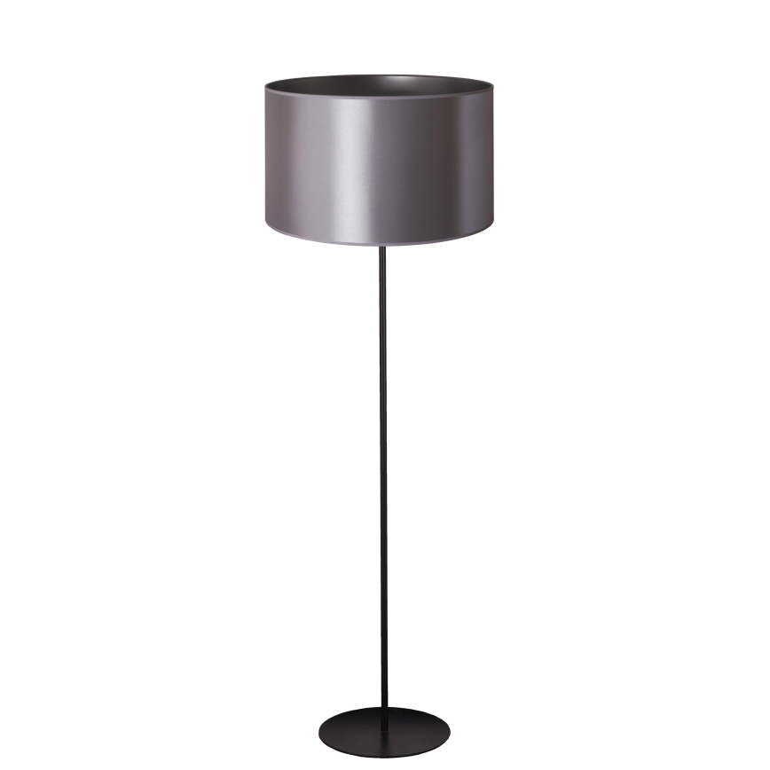 Duolla - Grīdas stāvlampa CANNES 1xE27/15W/230V d. 45 cm sudraba/melna