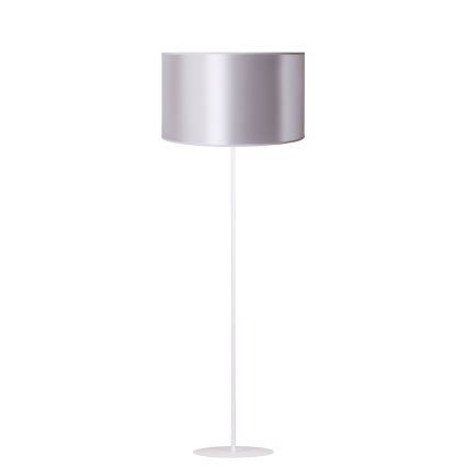 Duolla - Grīdas stāvlampa CANNES 1xE27/15W/230V d. 45 cm sudraba/varš/balta