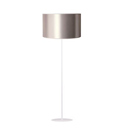 Duolla - Grīdas stāvlampa CANNES 1xE27/15W/230V d. 45 cm sudraba/varš/balta