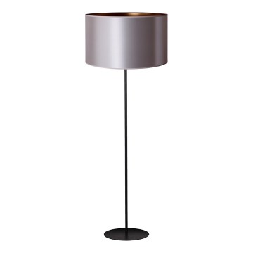 Duolla - Grīdas stāvlampa CANNES 1xE27/15W/230V d. 45 cm sudraba/varš/melna