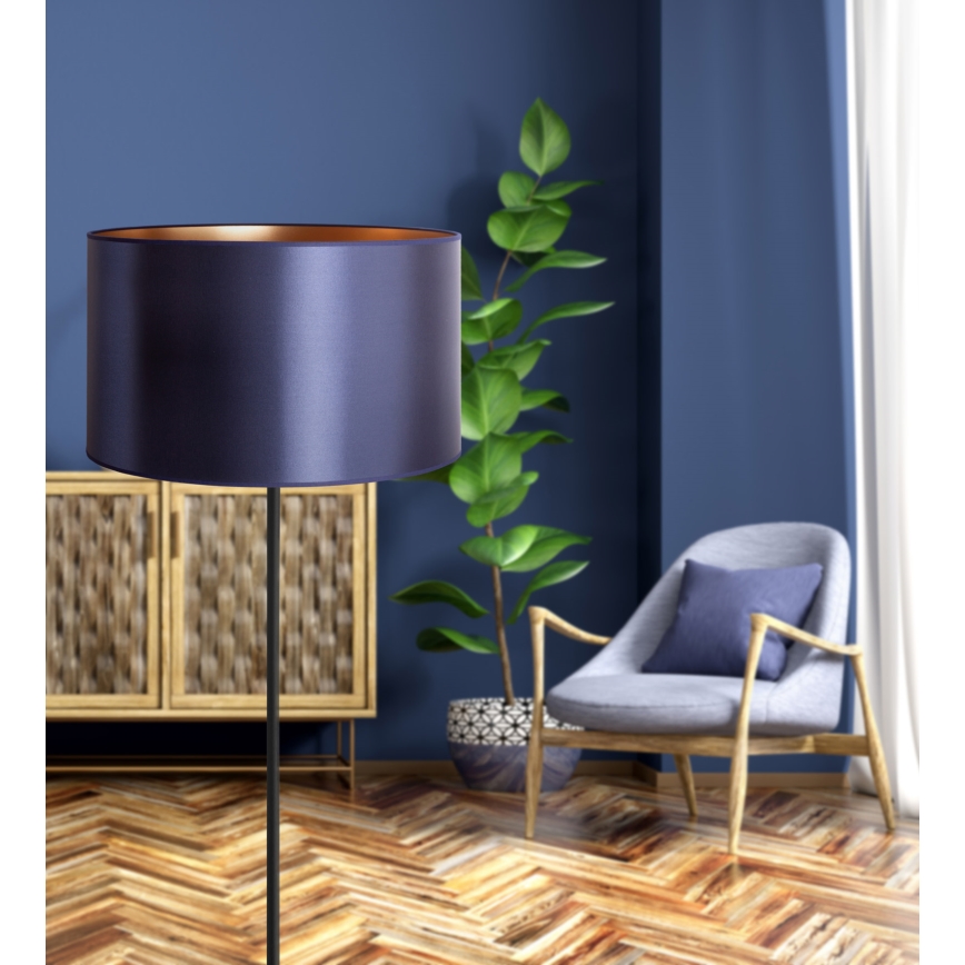 Duolla - Grīdas stāvlampa CANNES 1xE27/15W/230V d. 45 cm violeta/varš/melna