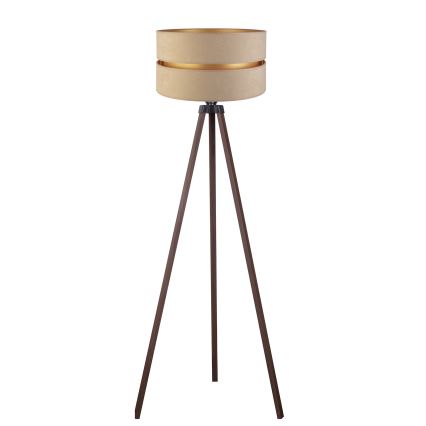 Duolla - Grīdas stāvlampa DUO 1xE27/60W/230V d. 44 cm bēša/brūna