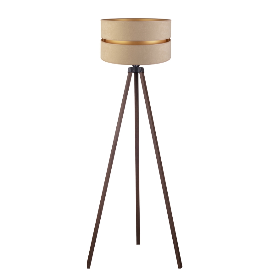 Duolla - Grīdas stāvlampa DUO 1xE27/60W/230V d. 44 cm bēša/brūna