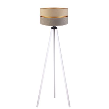 Duolla - Grīdas stāvlampa DUO 1xE27/60W/230V d. 44 cm bēša/pelēka/balta