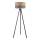Duolla - Grīdas stāvlampa DUO 1xE27/60W/230V d. 44 cm bēša/pelēka/brūna
