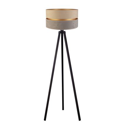 Duolla - Grīdas stāvlampa DUO 1xE27/60W/230V d. 44 cm bēša/pelēka/venge