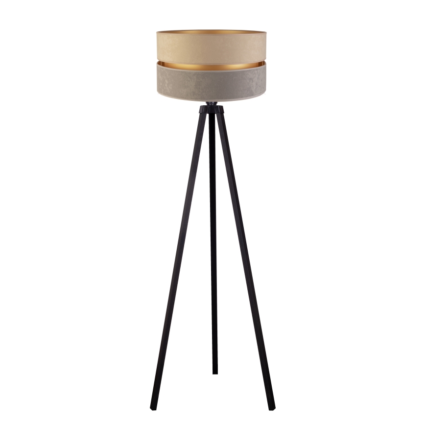Duolla - Grīdas stāvlampa DUO 1xE27/60W/230V d. 44 cm bēša/pelēka/venge