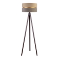 Duolla - Grīdas stāvlampa DUO 1xE27/60W/230V d. 44 cm bēša/pelēka/venge
