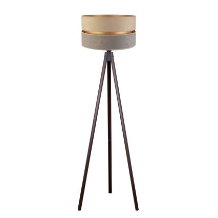 Duolla - Grīdas stāvlampa DUO 1xE27/60W/230V d. 44 cm bēša/pelēka/venge