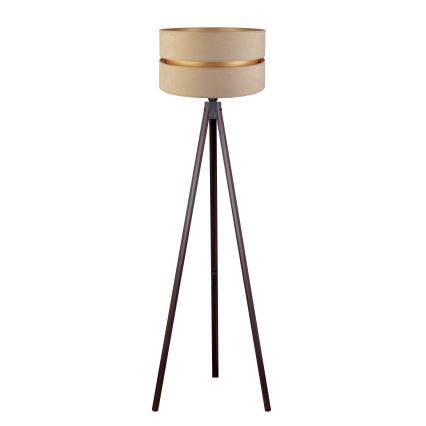 Duolla - Grīdas stāvlampa DUO 1xE27/60W/230V d. 44 cm bēša/venge