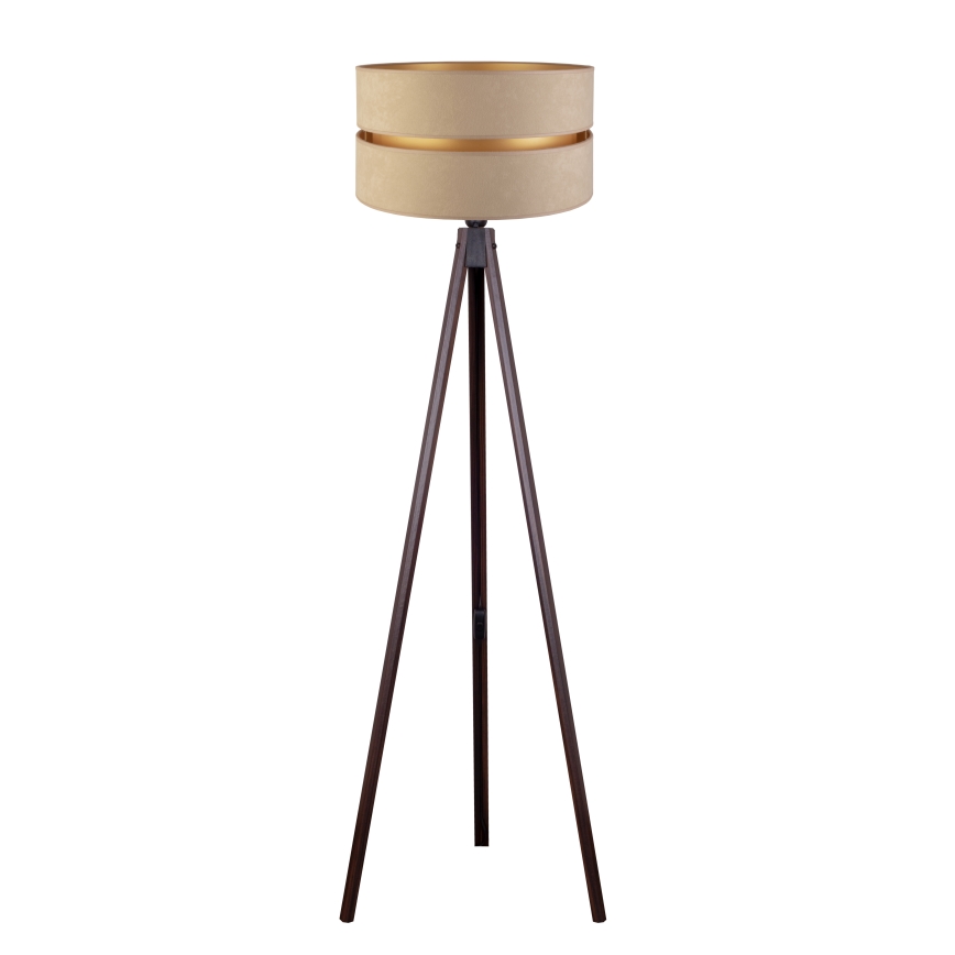 Duolla - Grīdas stāvlampa DUO 1xE27/60W/230V d. 44 cm bēša/venge