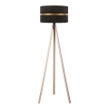 Duolla - Grīdas stāvlampa DUO 1xE27/60W/230V d. 44 cm melna/bēša