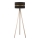 Duolla - Grīdas stāvlampa DUO 1xE27/60W/230V d. 44 cm melna/bēša