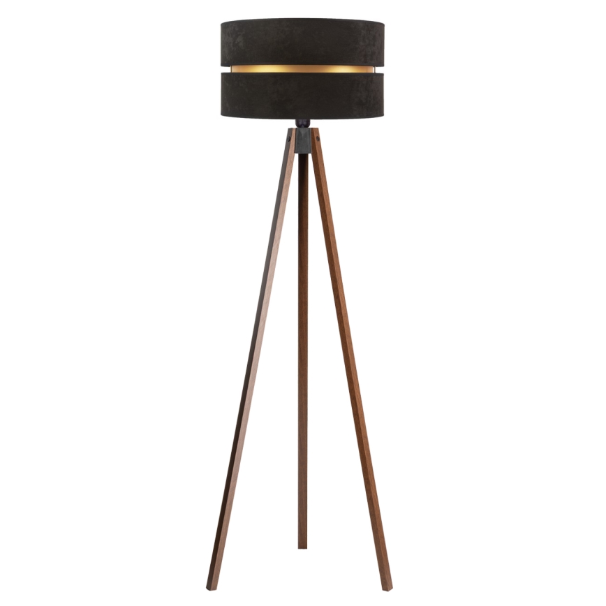 Duolla - Grīdas stāvlampa DUO 1xE27/60W/230V d. 44 cm melna/venge