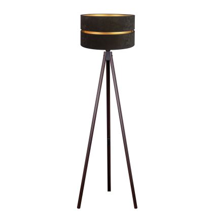 Duolla - Grīdas stāvlampa DUO 1xE27/60W/230V d. 44 cm melna/venge