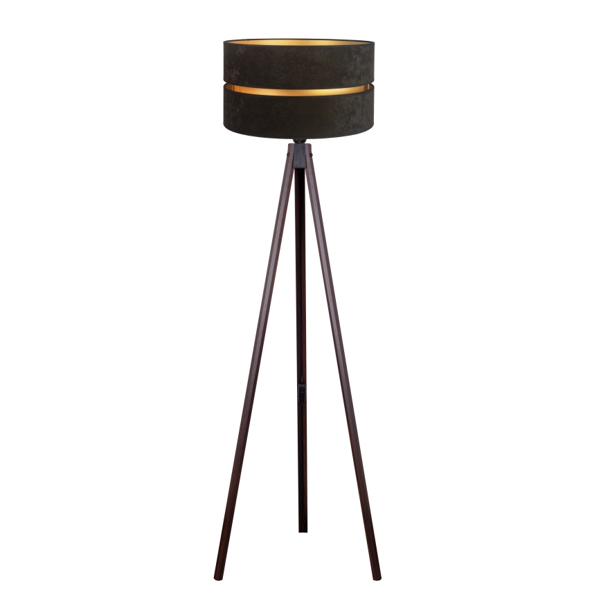 Duolla - Grīdas stāvlampa DUO 1xE27/60W/230V d. 44 cm melna/venge