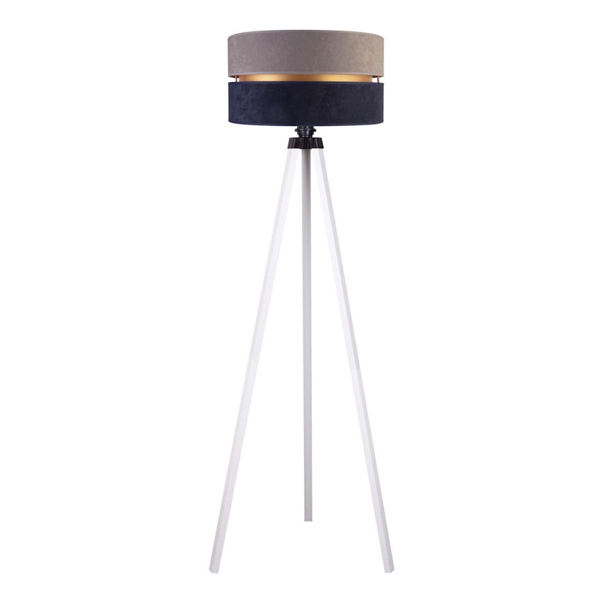 Duolla - Grīdas stāvlampa DUO 1xE27/60W/230V d. 44 cm pelēka/zila/balta