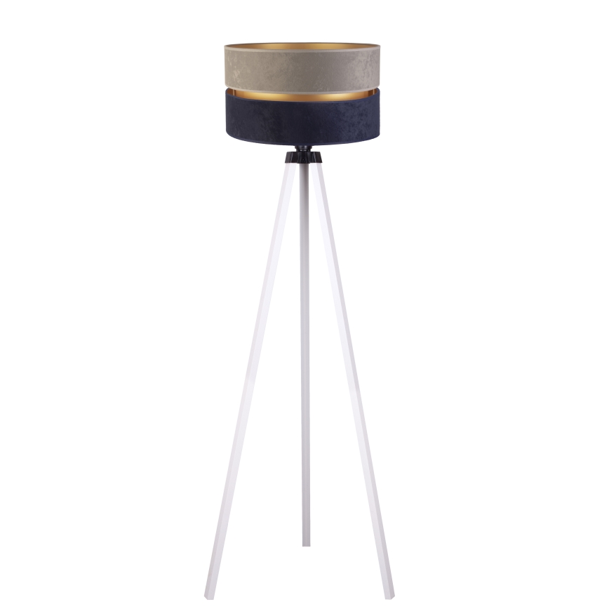 Duolla - Grīdas stāvlampa DUO 1xE27/60W/230V d. 44 cm pelēka/zila/balta