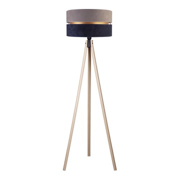 Duolla - Grīdas stāvlampa DUO 1xE27/60W/230V d. 44 cm pelēka/zila/bēša
