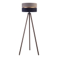 Duolla - Grīdas stāvlampa DUO 1xE27/60W/230V d. 44 cm pelēka/zila/brūna