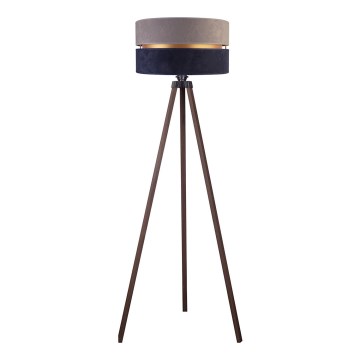 Duolla - Grīdas stāvlampa DUO 1xE27/60W/230V d. 44 cm pelēka/zila/brūna
