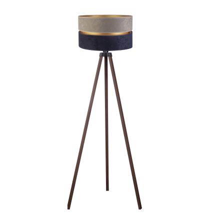 Duolla - Grīdas stāvlampa DUO 1xE27/60W/230V d. 44 cm pelēka/zila/brūna