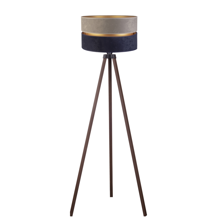 Duolla - Grīdas stāvlampa DUO 1xE27/60W/230V d. 44 cm pelēka/zila/brūna