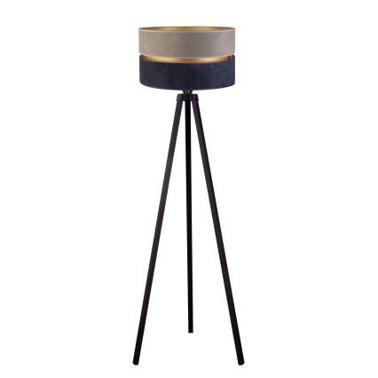 Duolla - Grīdas stāvlampa DUO 1xE27/60W/230V d. 44 cm pelēka/zila/venge