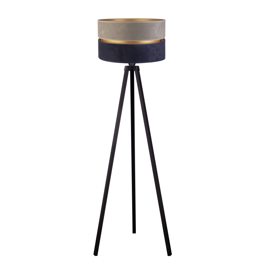 Duolla - Grīdas stāvlampa DUO 1xE27/60W/230V d. 44 cm pelēka/zila/venge