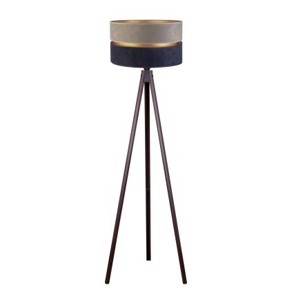 Duolla - Grīdas stāvlampa DUO 1xE27/60W/230V d. 44 cm pelēka/zila/venge