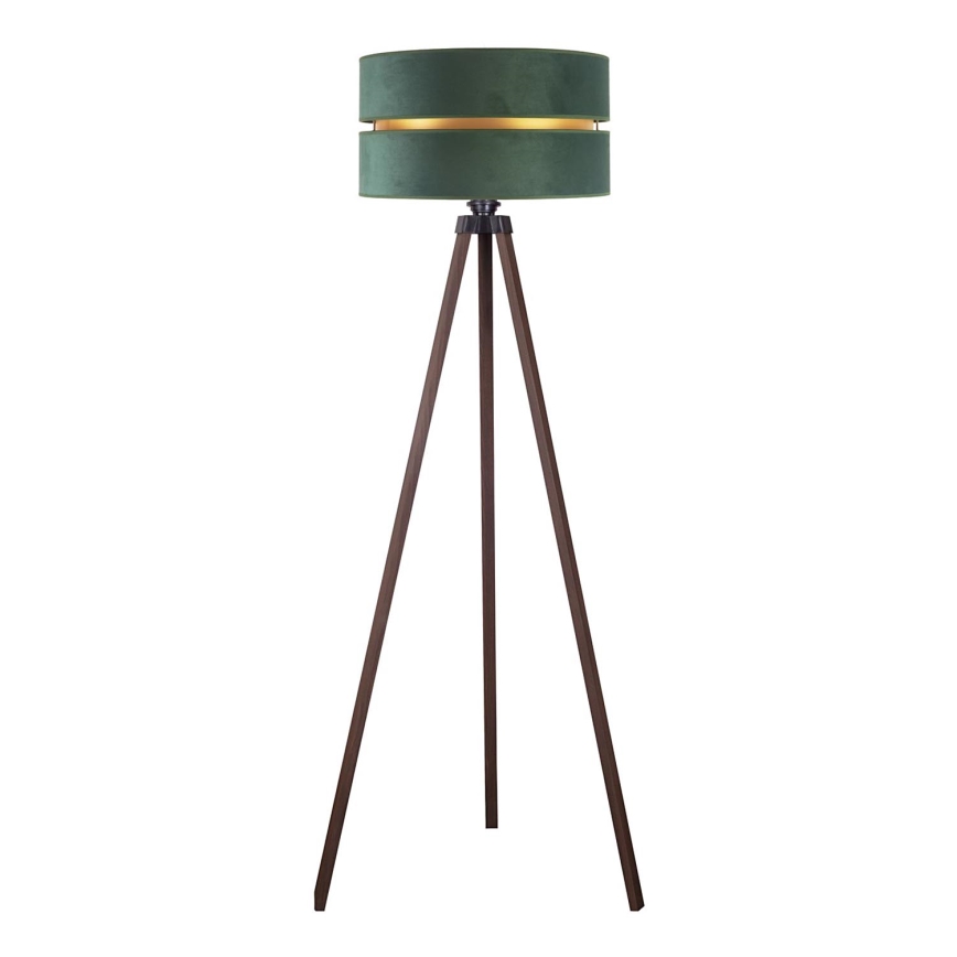 Duolla - Grīdas stāvlampa DUO 1xE27/60W/230V d. 44 cm zaļa/brūna