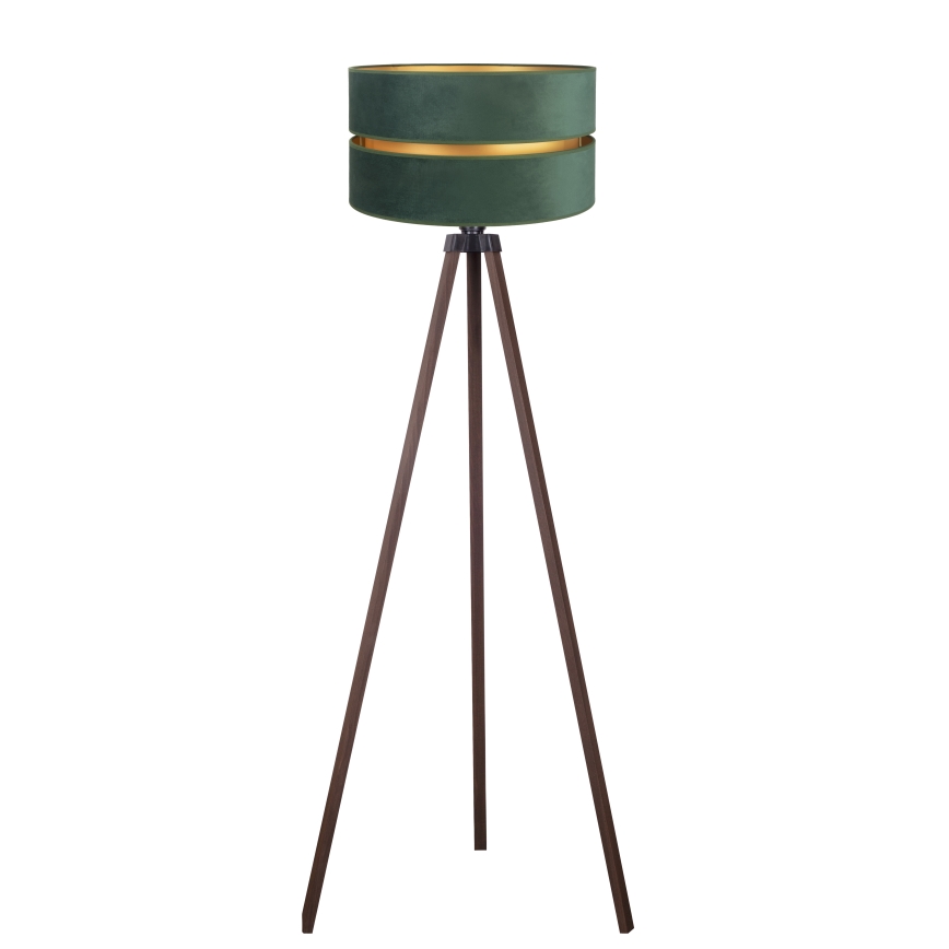 Duolla - Grīdas stāvlampa DUO 1xE27/60W/230V d. 44 cm zaļa/brūna