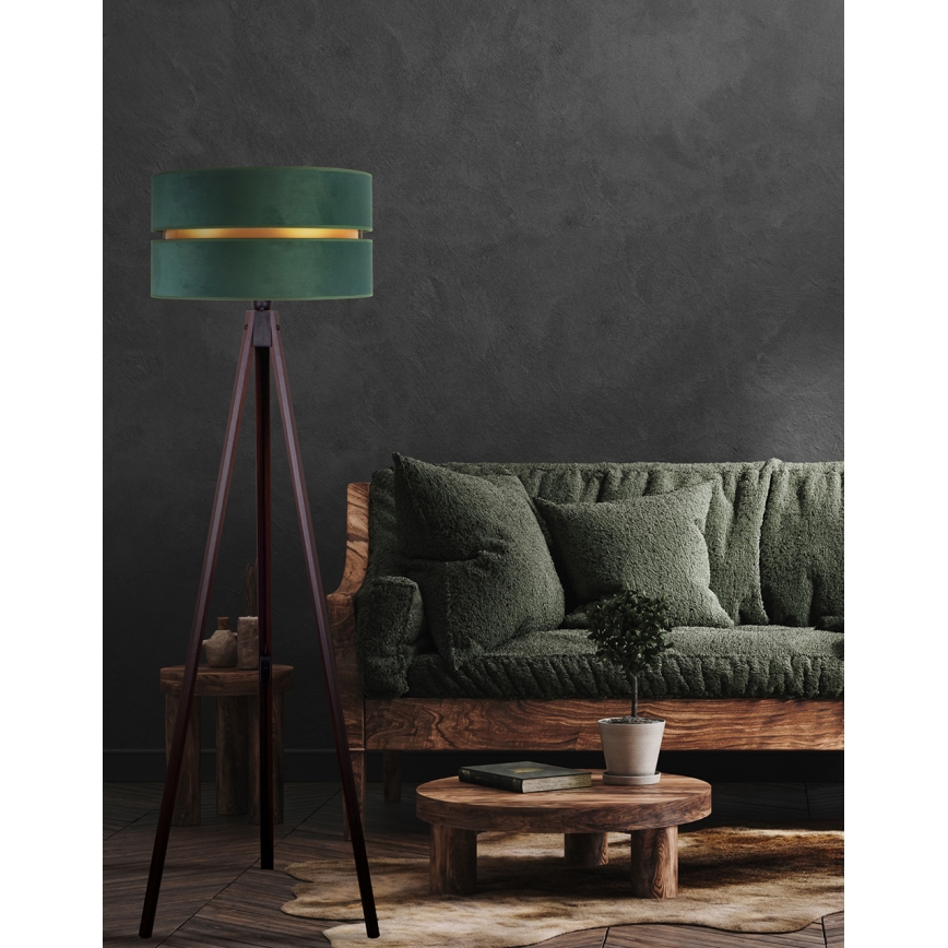 Duolla - Grīdas stāvlampa DUO 1xE27/60W/230V d. 44 cm zaļa/venge