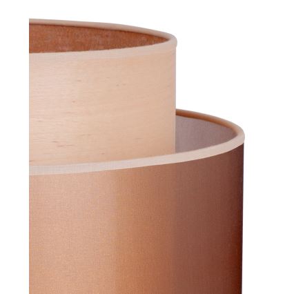 Duolla - Grīdas stāvlampa WOOD BOHO 1xE27/15W/230V d. 45 cm varš/brūna/bēša