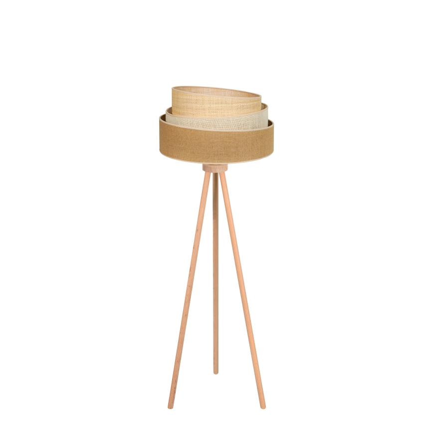 Duolla - Grīdas stāvlampa YUTE TRIO 1xE27/15W/230V d. 45 cm brūna/pelēka/bēša