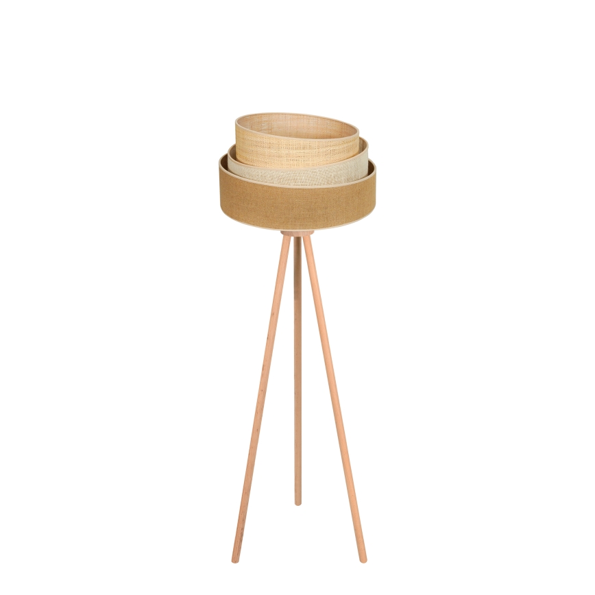 Duolla - Grīdas stāvlampa YUTE TRIO 1xE27/15W/230V d. 45 cm brūna/pelēka/bēša