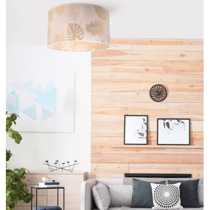 Duolla - Griestu lampa ARECA 1xE27/40W/230V d. 45 cm misiņš/balta