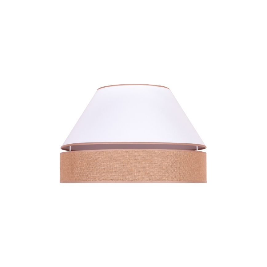 Duolla - Griestu lampa AVIGNON 1xE27/15W/230V d. 50 cm balta/brūna