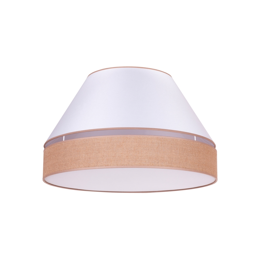 Duolla - Griestu lampa AVIGNON 3xE27/15W/230V d. 60 cm balta/brūna